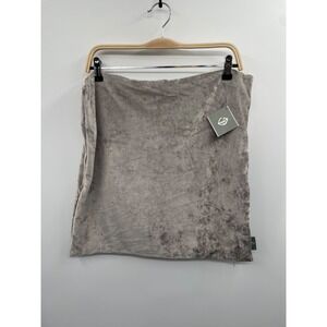 NWT FRESHMINT Crushed Throw Rectangle Pillow Taupe Home Decorative -  20X20"